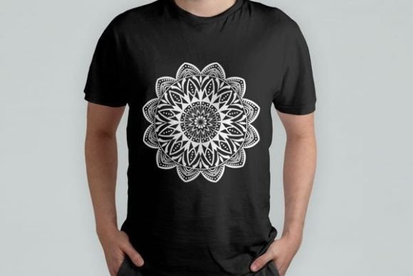 Download Editable Mandala Printed T-shirt Design - Premium Bundle