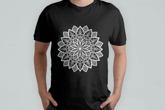 Download Editable Mandala Printed T-shirt Design - Premium Bundle