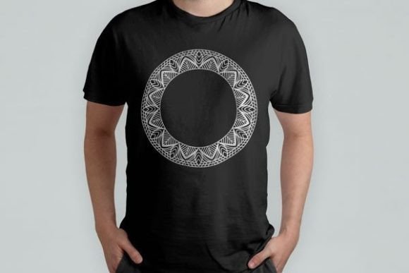 Download Editable Mandala Printed T-shirt Design - Premium Resources