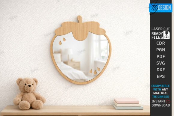 Download Kids Room Wall Mirror Laser Cut | CNC - Premium Resources